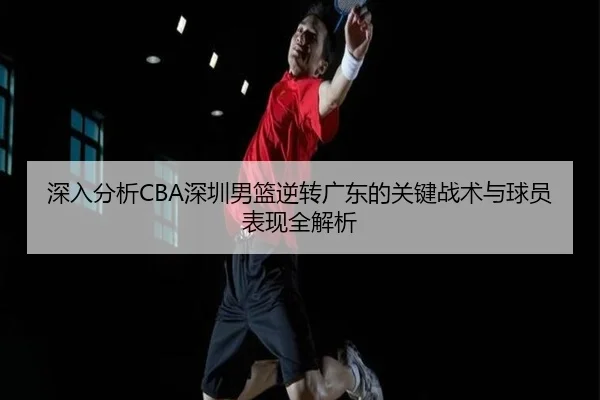 深入分析CBA深圳男篮逆转广东的关键战术与球员表现全解析